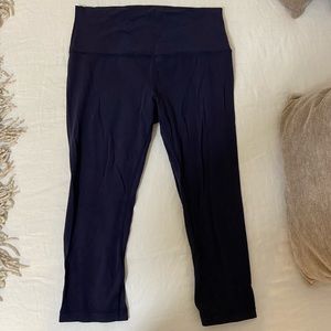lululemon Navy Blue Women’s Yoga High Rise Align Crop Pants 21”